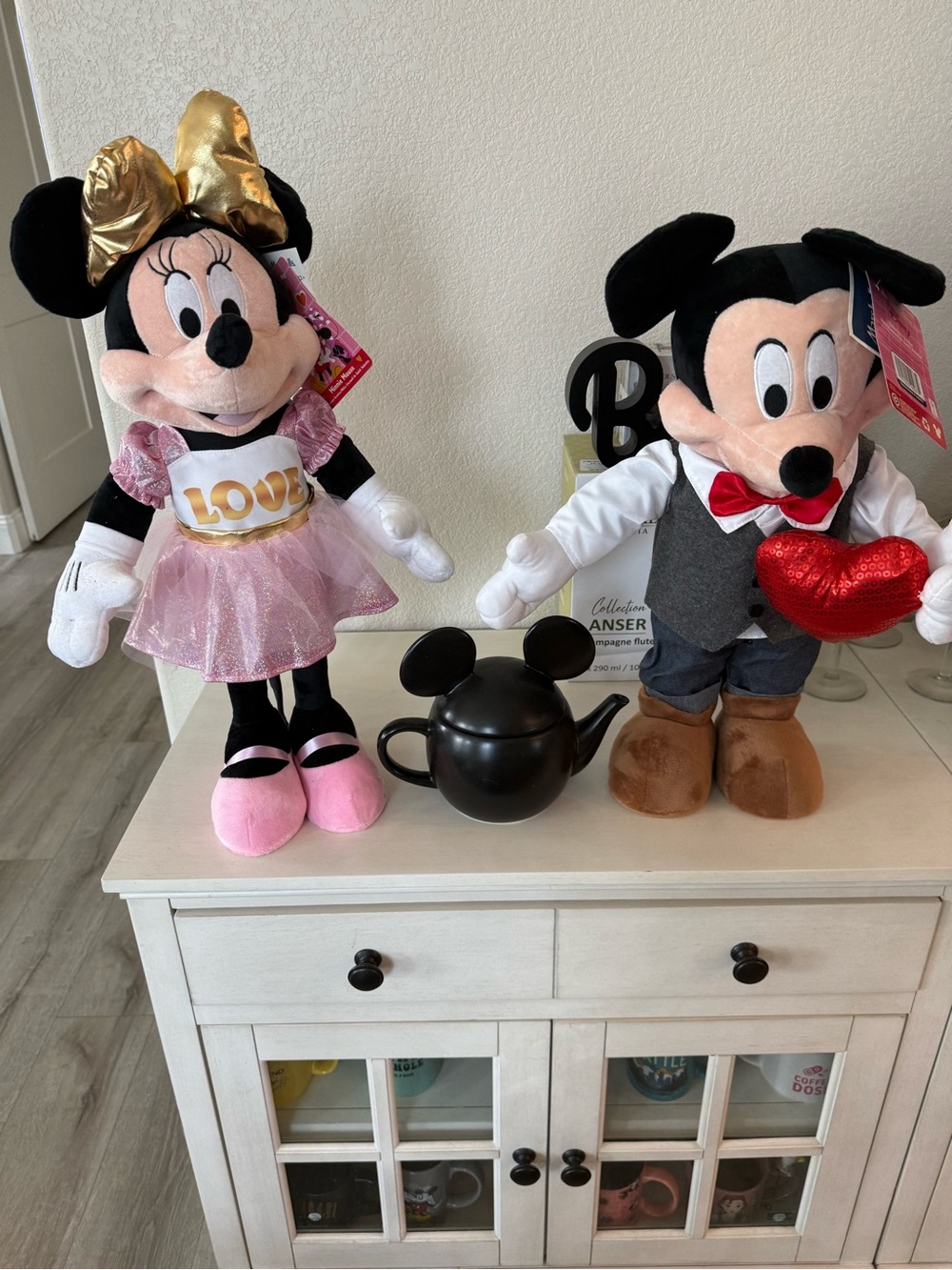 Disney Minnie Mouse Pink Dress Plush Toy - Gold Bow